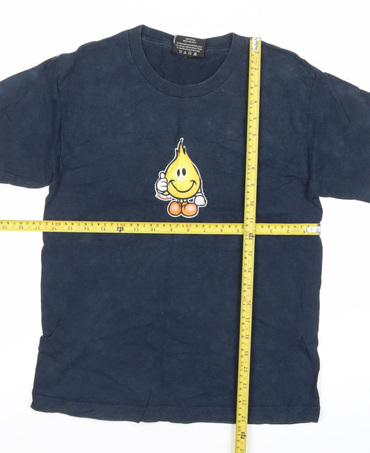 World Industries Boys Blue XL Vintage Graphic T-Shirt Skateboard Style