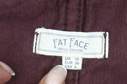 Fat Face Women’s Purple Corduroy Pinafore Dress Size 10