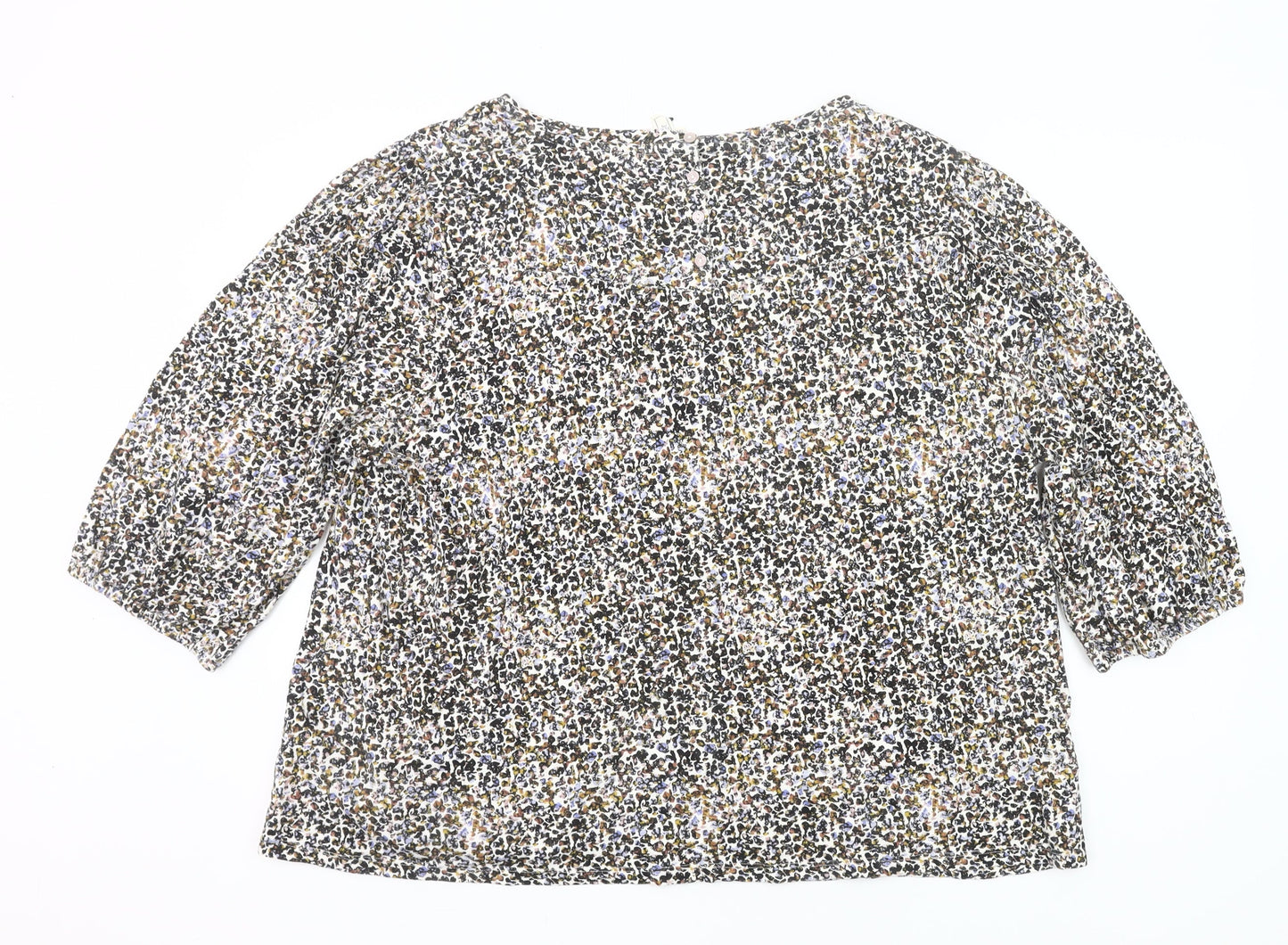 Fat Face Womens Multicoloured Floral Cotton Blouse Size 22