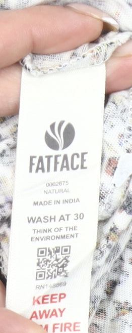 Fat Face Womens Multicoloured Floral Cotton Blouse Size 22