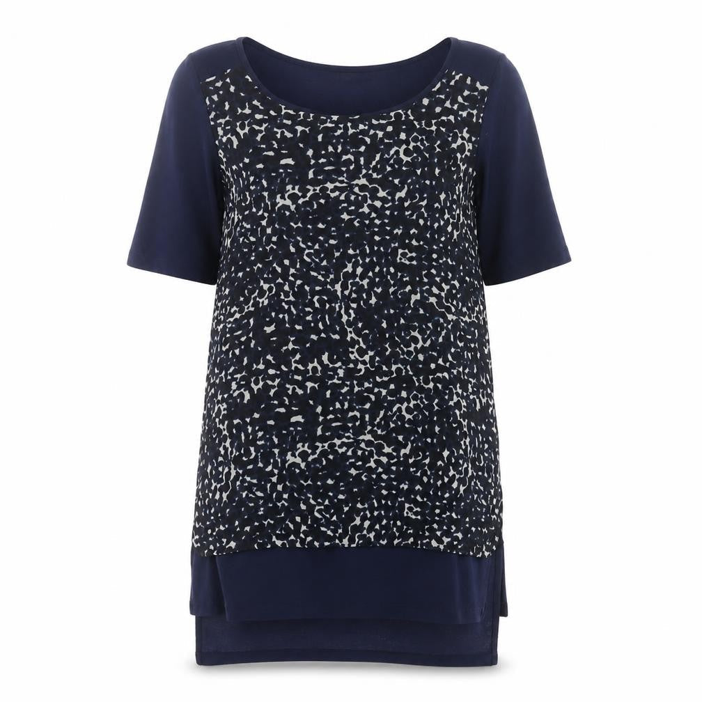 Next Women’s Blue Animal Print Tunic Blouse Size 8