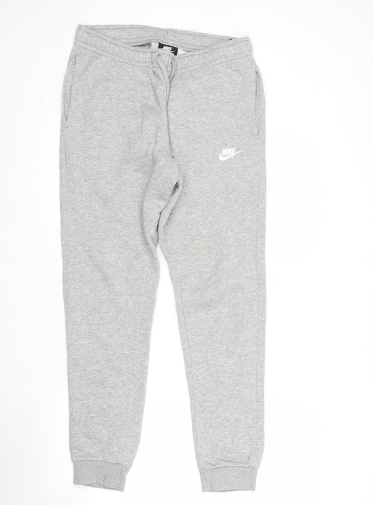 Nike Mens Grey Joggers Sweatpants Small Fleece Tapered Activewear