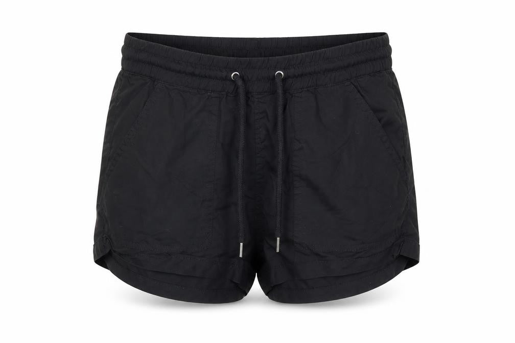 H&M Women Black Size 4 Regular Shorts 100% Lyocell Drawstring