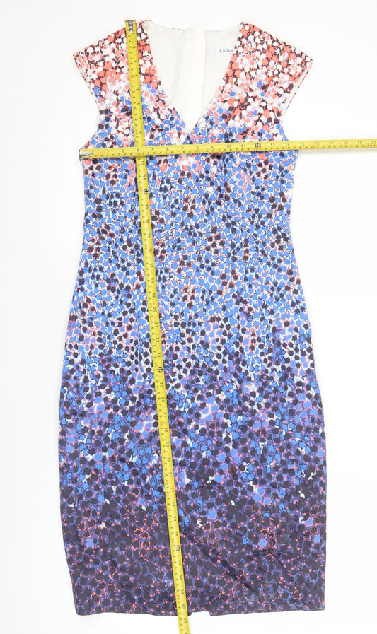 L.K. Bennett Women’s Multicoloured Floral Sheath Dress Size 12