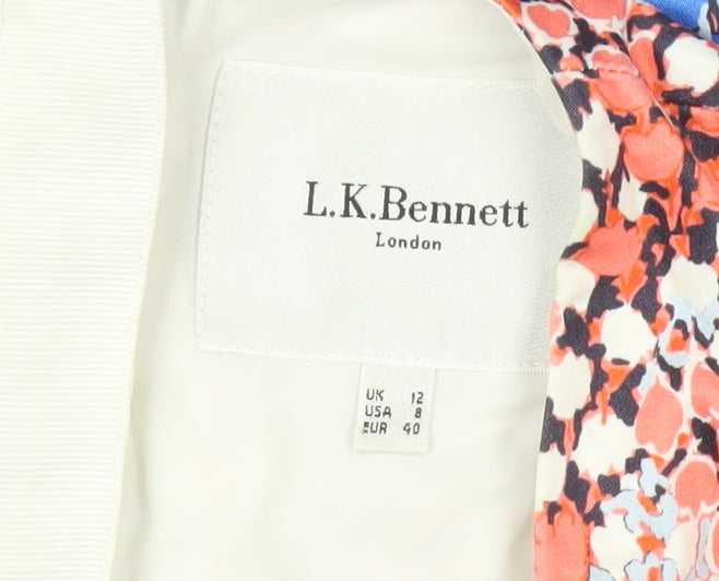 L.K. Bennett Women’s Multicoloured Floral Sheath Dress Size 12