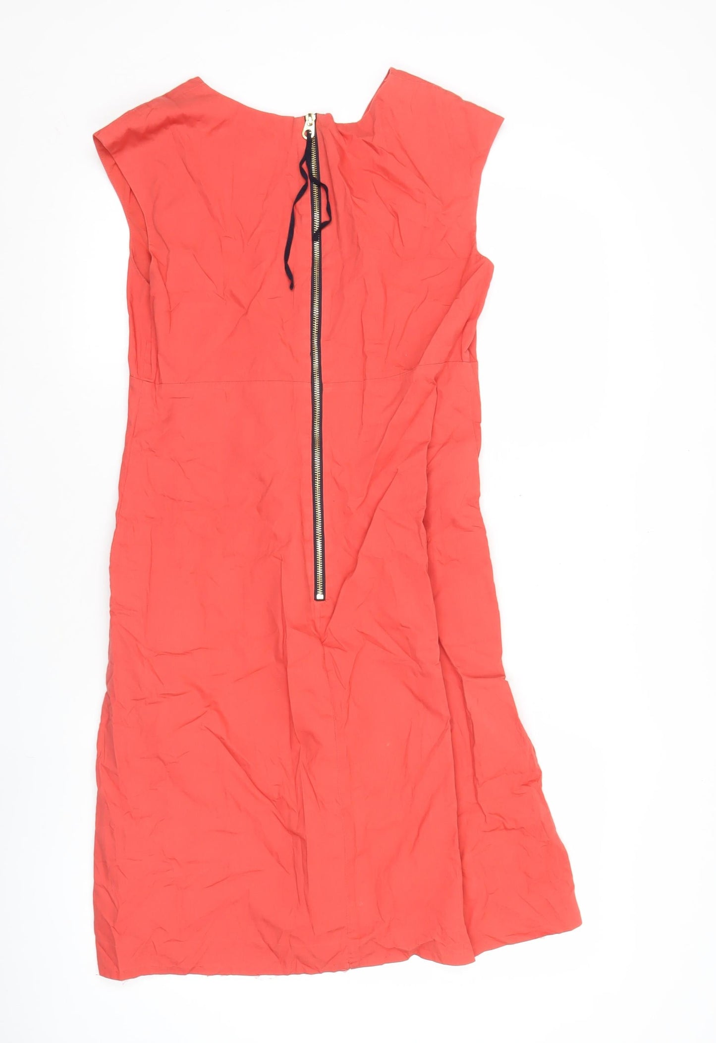 Joules Women’s Red Size 12 A-Line Sleeveless Knee Length Dress