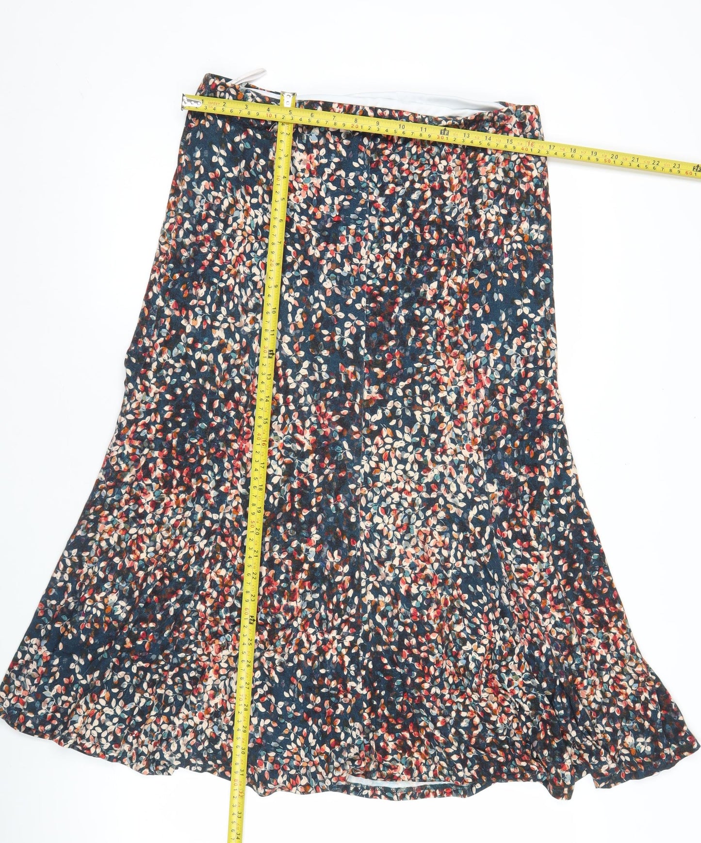 David Nieper Womens Multicoloured Floral A-Line Skirt Size 14