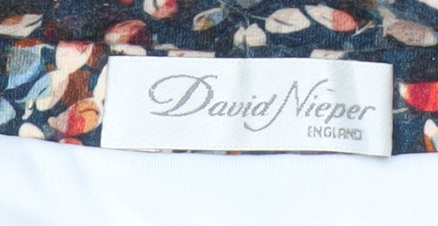 David Nieper Womens Multicoloured Floral A-Line Skirt Size 14