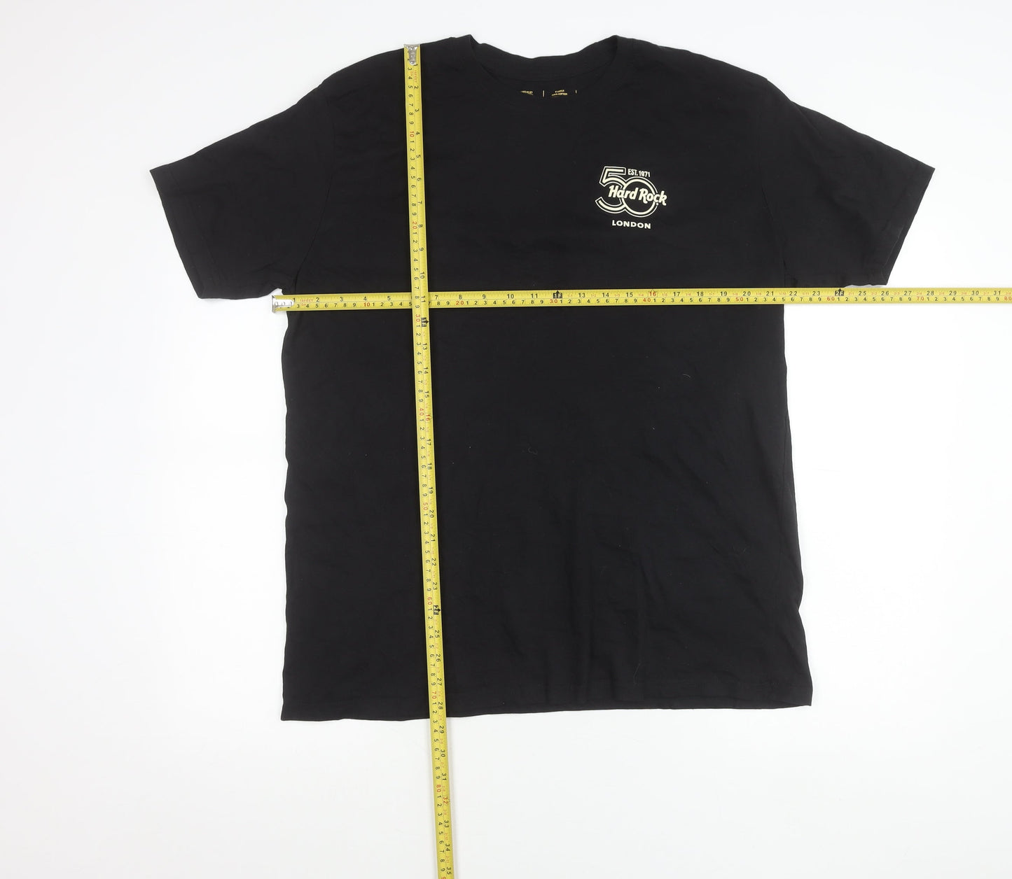 Hard Rock Men’s Black XL 50th Anniversary London Graphic T-Shirt