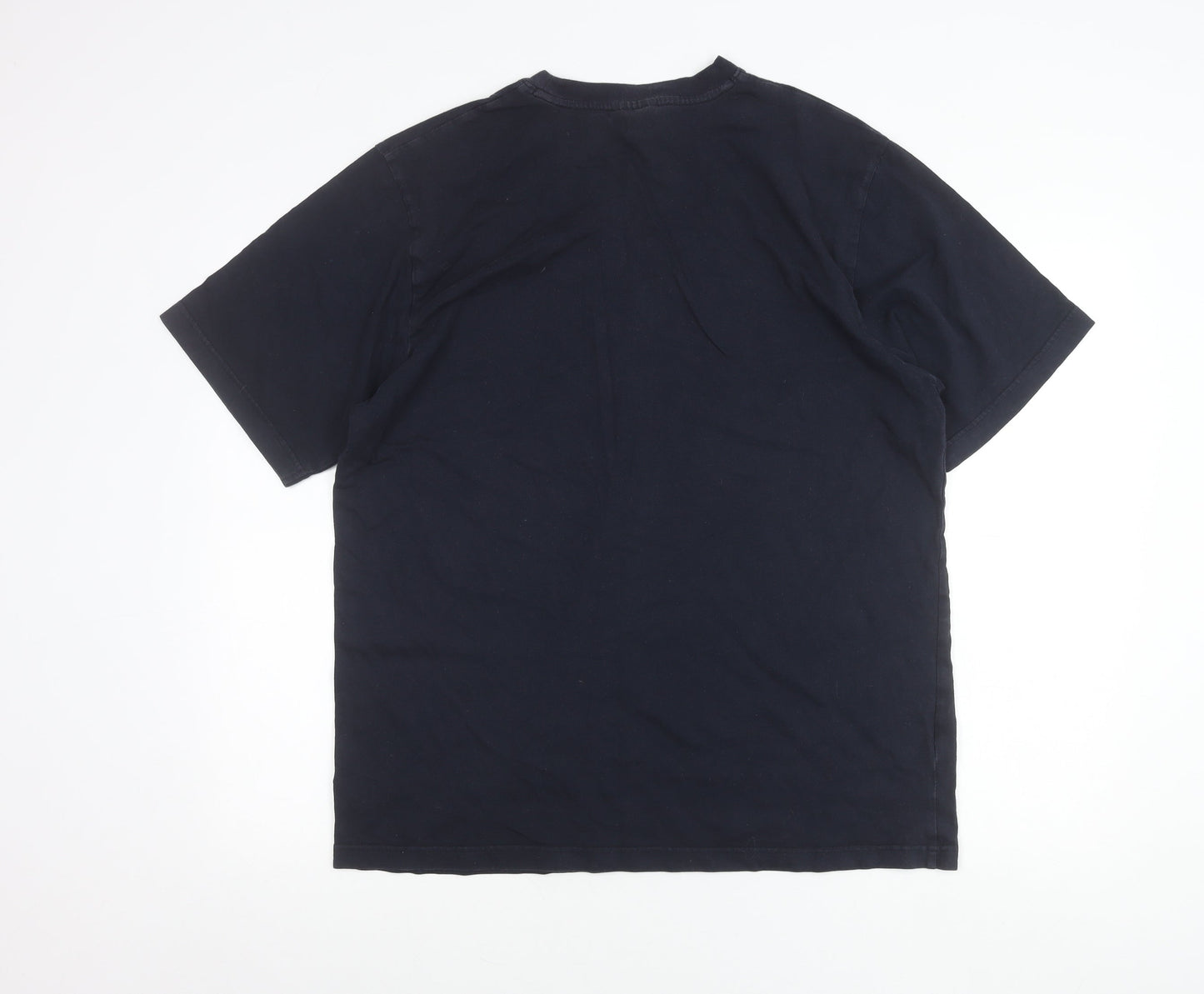 Reebok Men’s Black XL Vintage Sports Logo Graphic T-Shirt