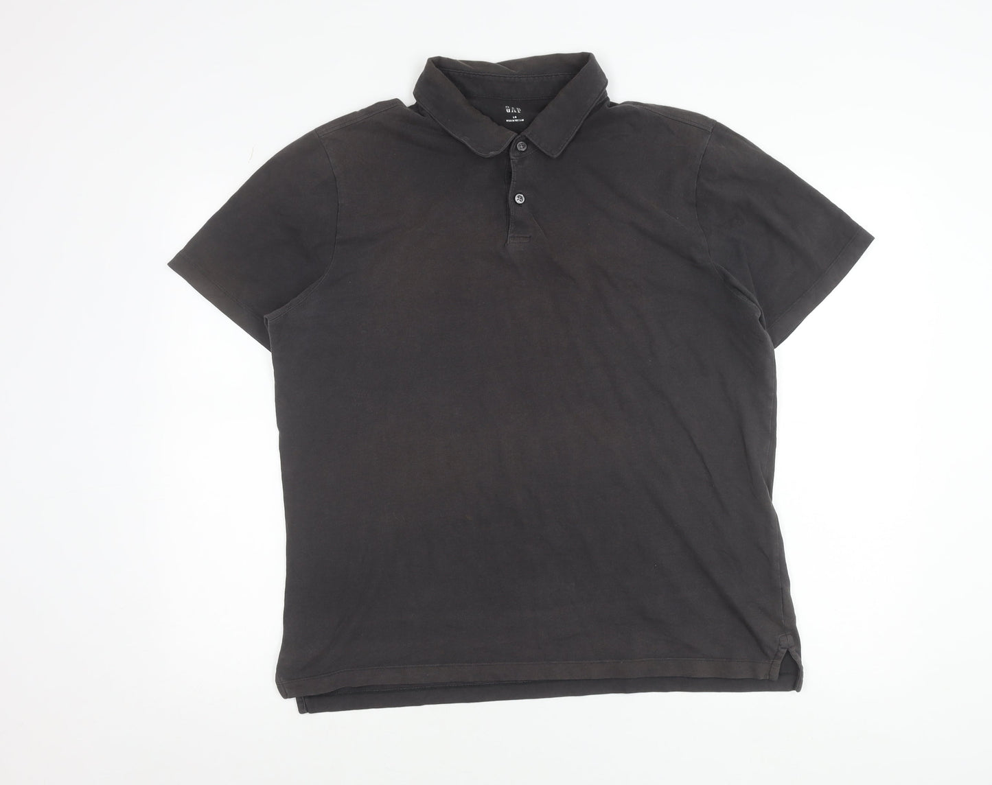 GAP Men’s Black Polo Shirt L Cotton Short Sleeve Casual