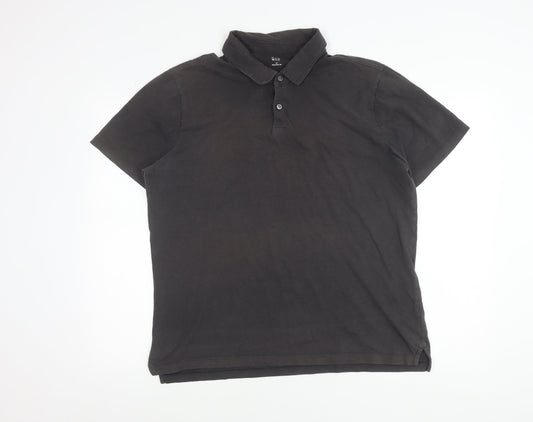 GAP Men’s Black Polo Shirt L Cotton Short Sleeve Casual