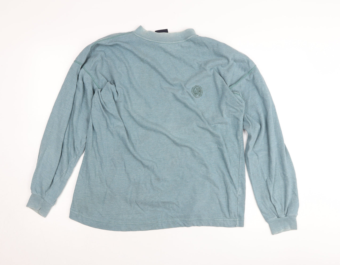 Watsons Leavies Men’s Blue XL Mock Neck Pullover Jumper Vintage