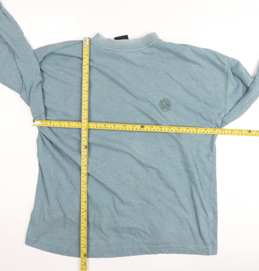 Watsons Leavies Men’s Blue XL Mock Neck Pullover Jumper Vintage