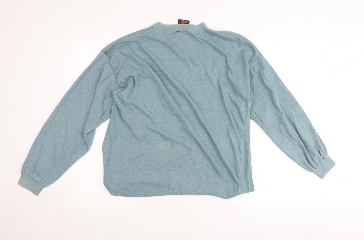 Watsons Leavies Men’s Blue XL Mock Neck Pullover Jumper Vintage