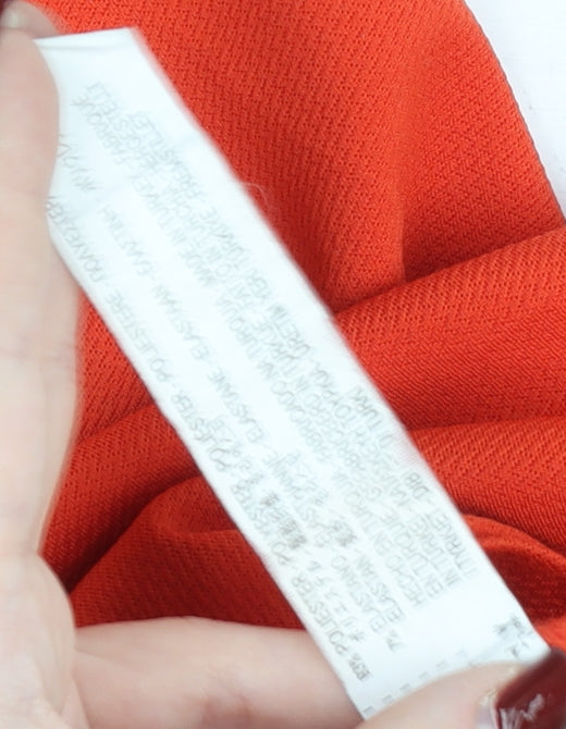 Zara Women Red Halter Camisole Tank Top S Cotton Blend Summer