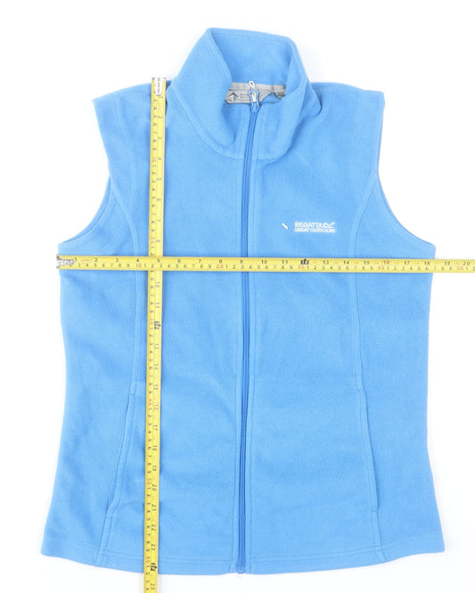 Regatta Women’s Blue Fleece Waistcoat UK 12 Sleeveless Zip