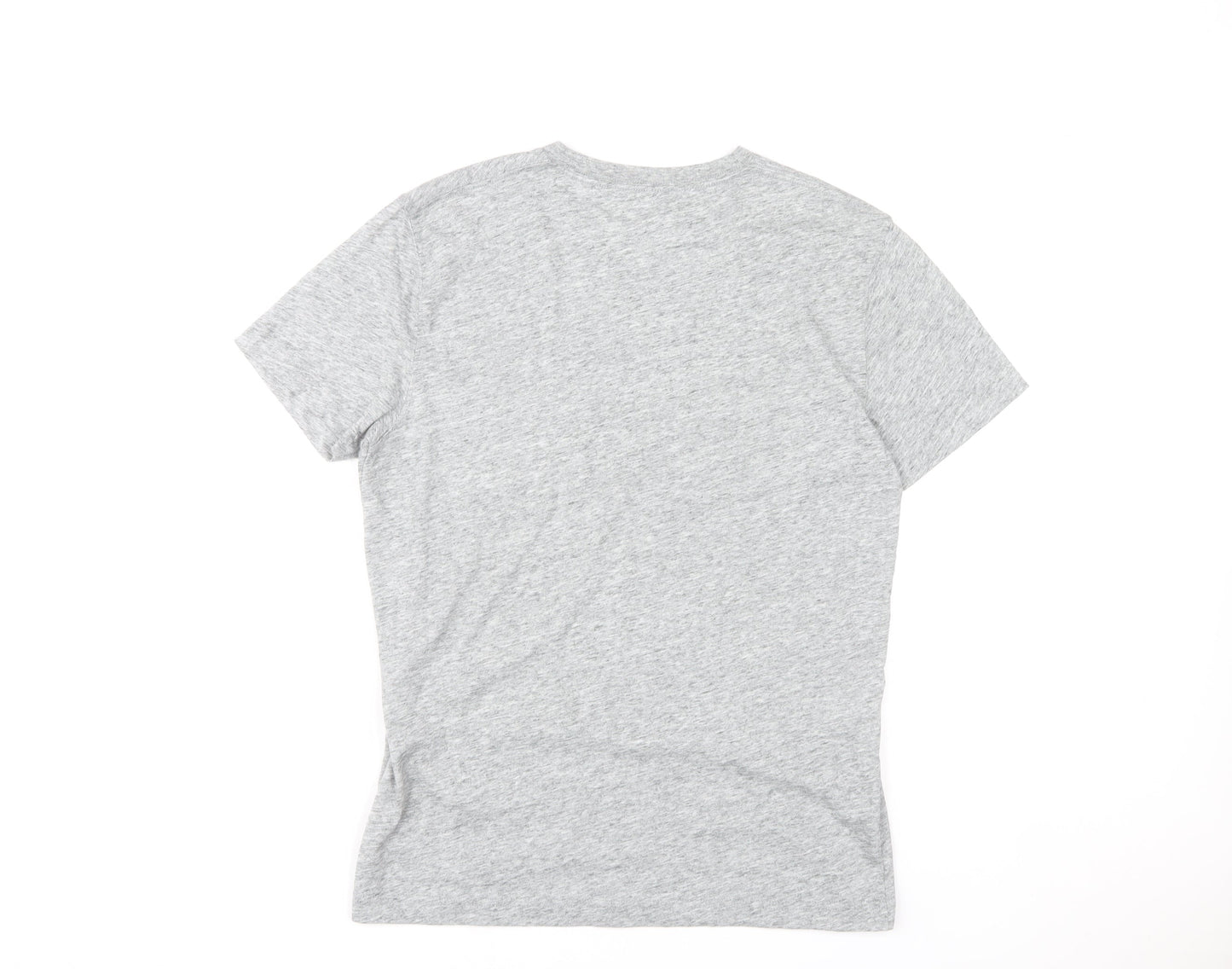Abercrombie & Fitch Mens Grey V-Neck T-Shirt Size S Short Sleeve