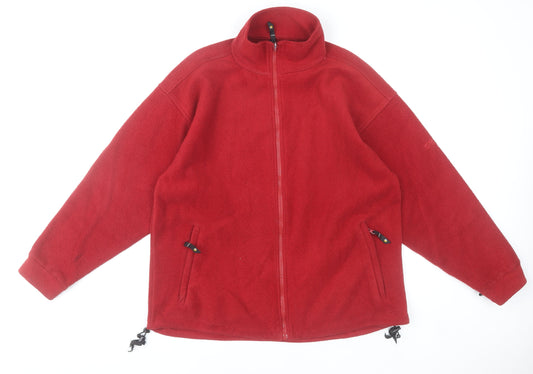Regatta Womens Red Fleece Jacket UK 14 Full Zip Outdoor Coat