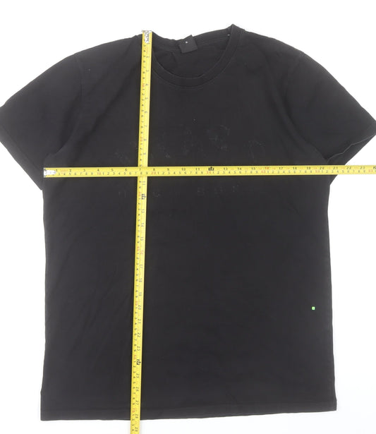 Hugo Boss Men’s Black XL Crew Neck Short Sleeve Cotton T-Shirt