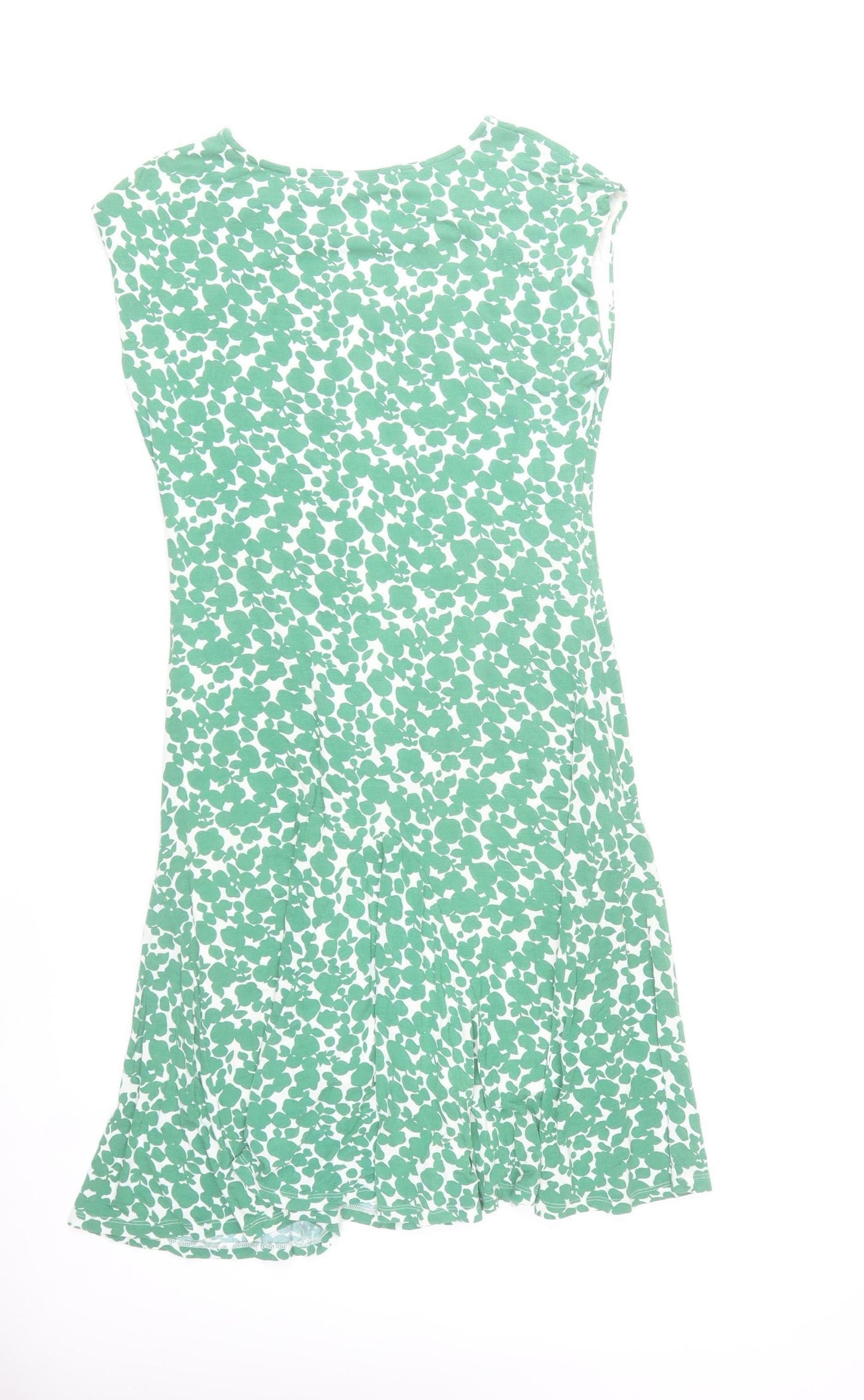Boden Women’s Green Floral A-Line Knee Length Dress Size 10
