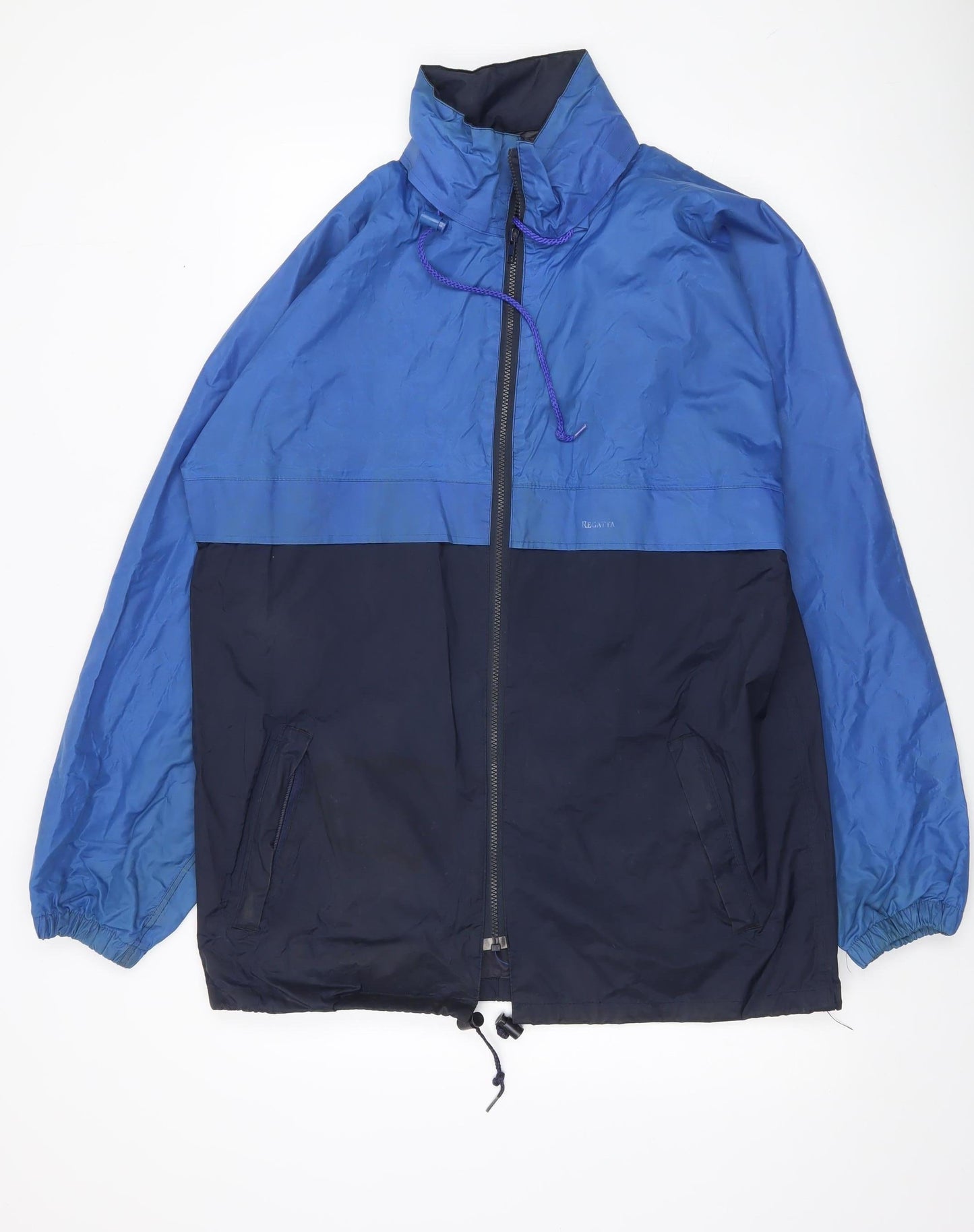 Regatta Men’s Blue Waterproof Rain Jacket Coat M Outdoor Hiking
