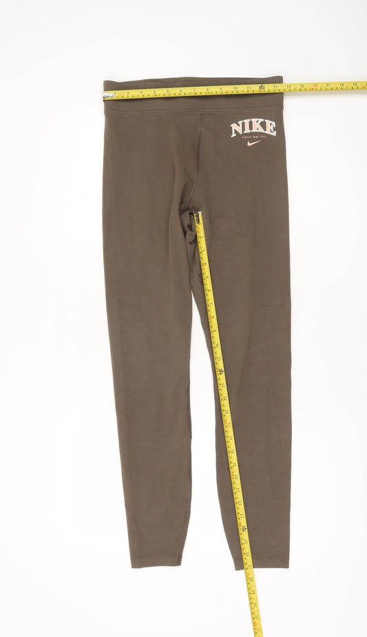 Nike Women’s Brown Medium Leggings Stretch Activewear