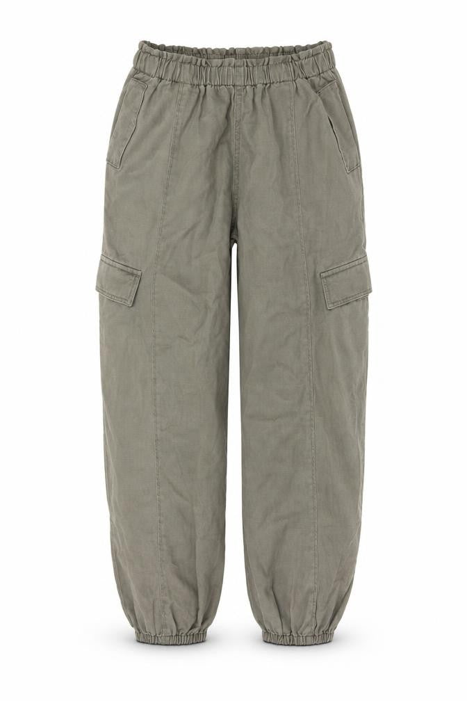 Front view of Dunnes Women’s Green Cargo Trousers Size 25in Waist Casual