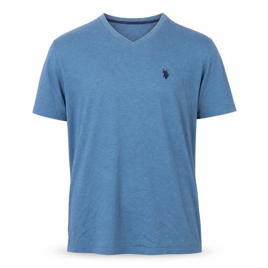 Mens UK Size M U.S. Polo Assn. Blue  Cotton Blend T-Shirt