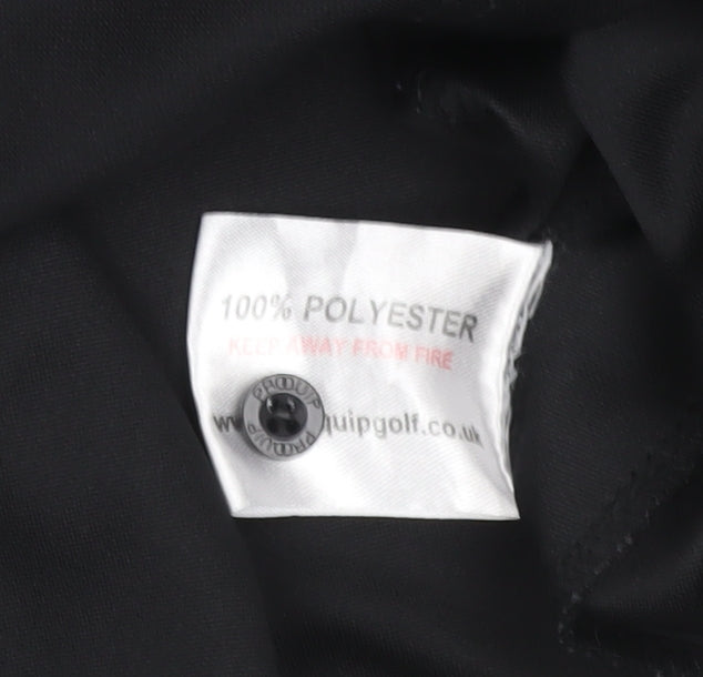Proquip Men’s Black XL Golf Polo Shirt Lightweight Polyester