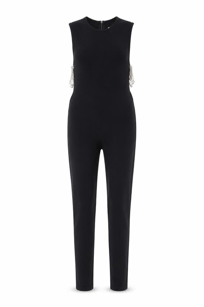 Zara Women Black XS Slim Fit Sleeveless Zip Back Catsuit