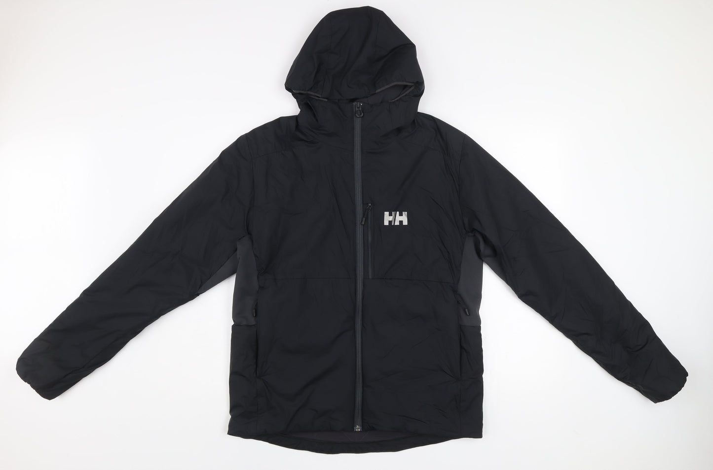 Helly Hansen Mens Black M Outdoor Hooded Puffer Jacket Odin Series
