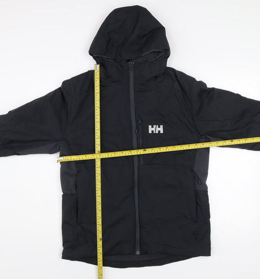 Helly Hansen Mens Black M Outdoor Hooded Puffer Jacket Odin Series