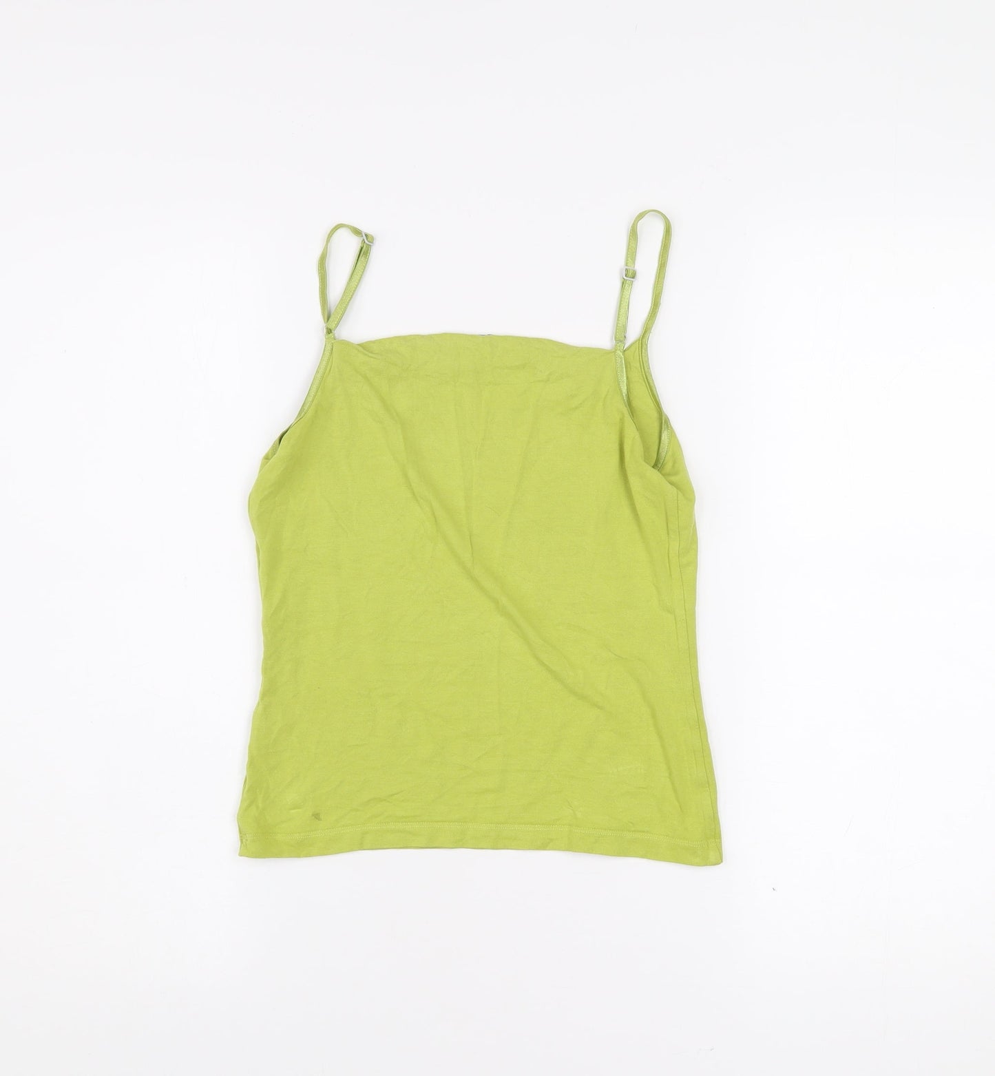 Hobbs Womens Green Camisole Tank Top S Cotton Elastane Summer