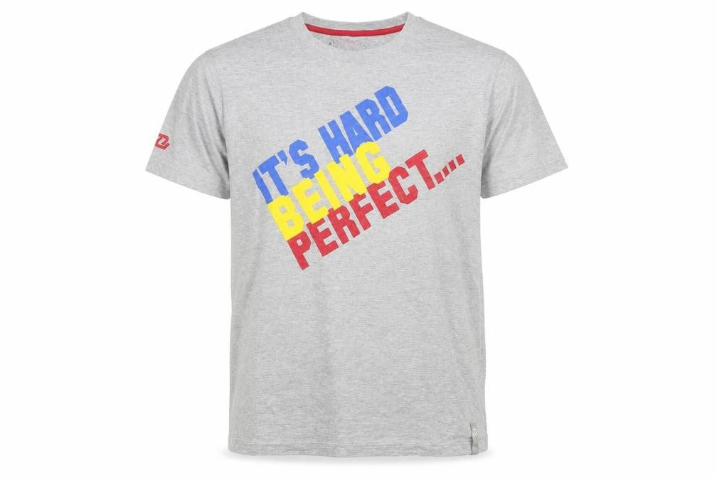 Defiant Men's Grey XL Funny Graphic Print Crew Neck T-Shirt