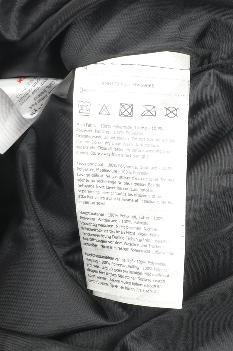 Regatta Men’s Black Puffer Jacket S Regular Fit Stand Collar
