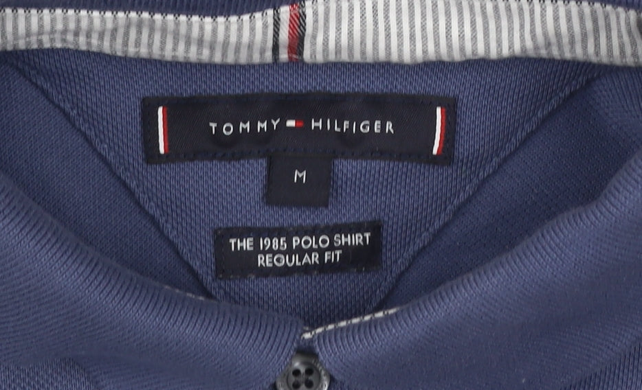 Tommy Hilfiger Men's Blue Polo Shirt M Regular Fit 1985