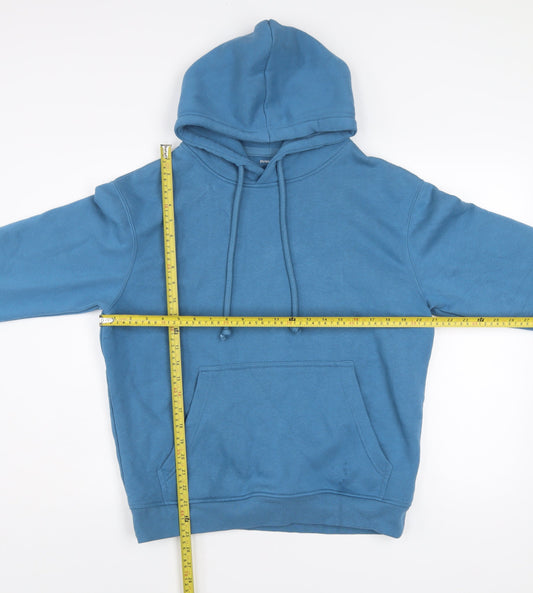 Dunnes Stores Men's Blue Pullover Hoodie Size S Relaxed Fit