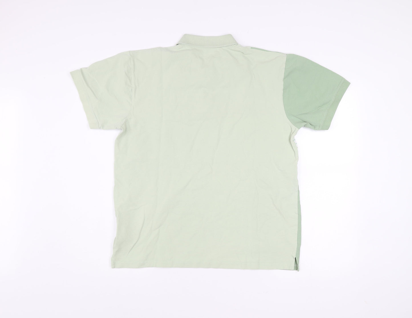 Charles Norton Mens Green L Polo Shirt Cotton Elastane Short Sleeve