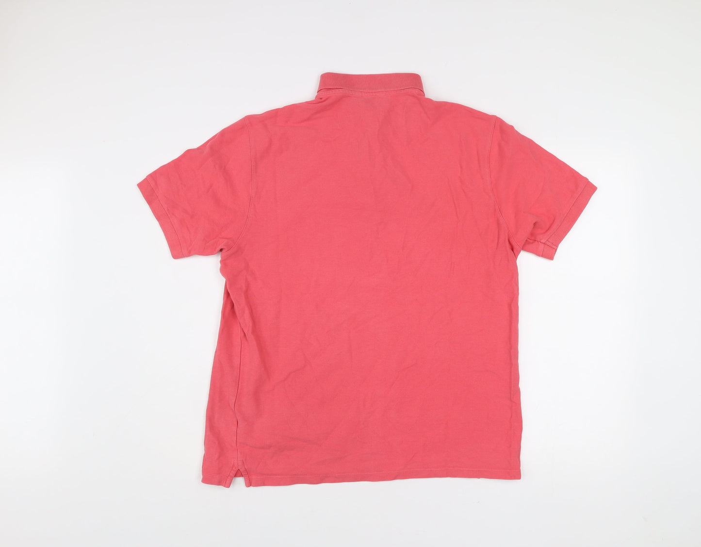 Marks and Spencer Blue Harbour Men’s Pink Cotton Polo Shirt L