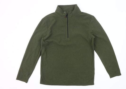 Peter Storm Men’s Green Fleece Pullover Sweatshirt Small Outdoor Hiking