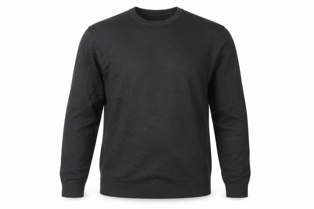 Atlantic Bay Men's Black M Pullover Crew Neck Jumper Acrylic Knit