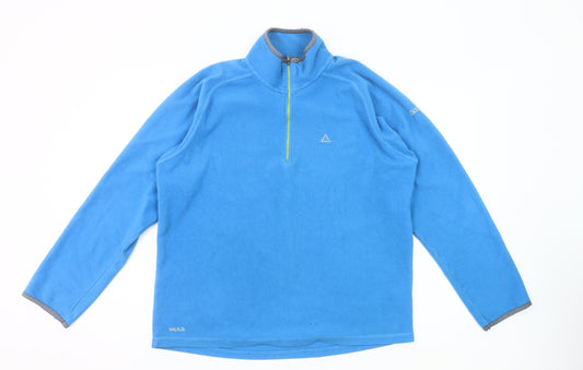 Dare 2B Mens Blue XL Fleece 1/4 Zip Sweatshirt Outdoor Hiking