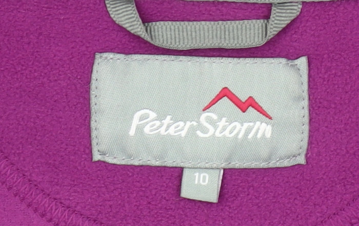 Peter Storm Women’s Purple Fleece Sweatshirt Size 10 Half Zip