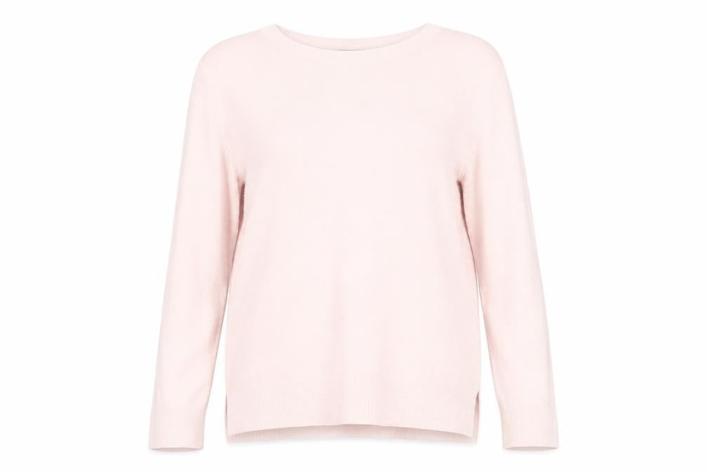 Marks and Spencer Womens Pink Size 14 Crew Neck Acrylic Jumper