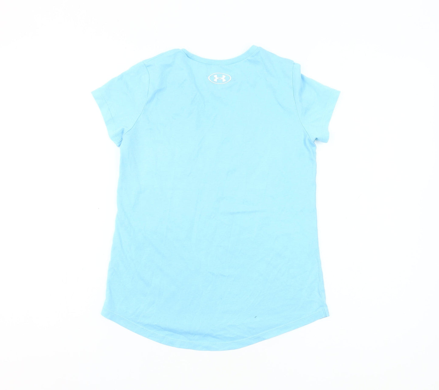 Under Armour Boys Blue Logo T-Shirt Size 10 Years Short Sleeve Activewear