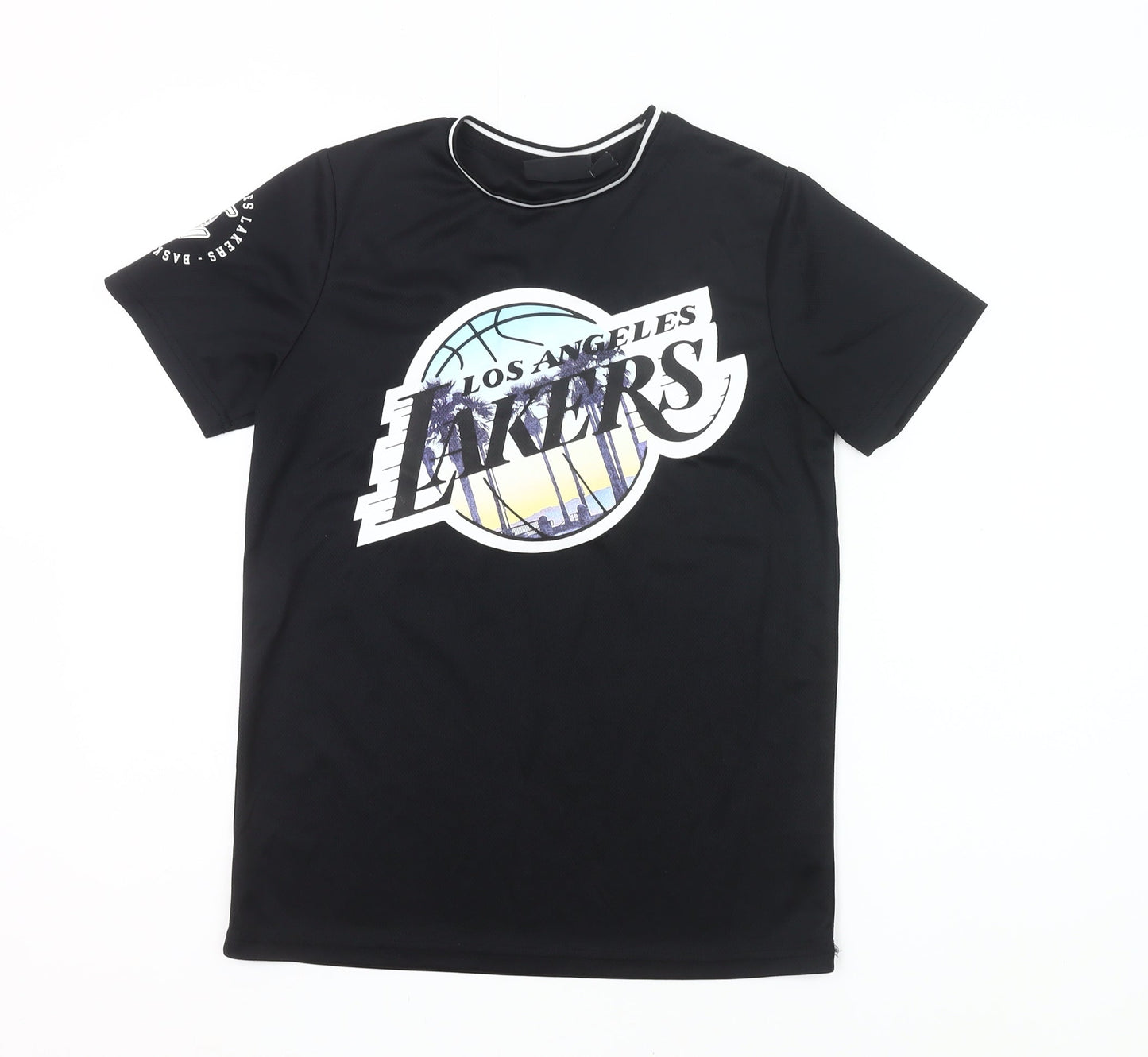 NBA Boys Black Los Angeles Lakers James 23 Basketball T-Shirt 12-13 Yrs