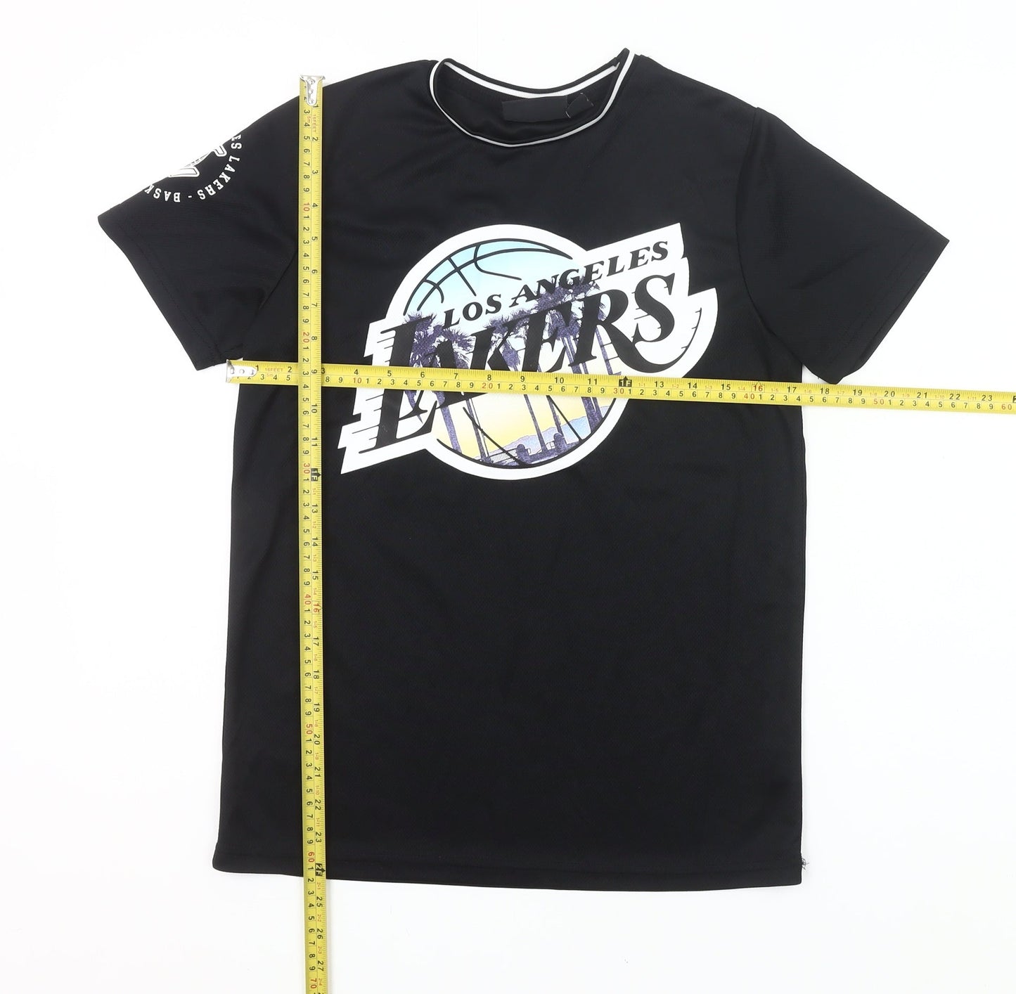 NBA Boys Black Los Angeles Lakers James 23 Basketball T-Shirt 12-13 Yrs
