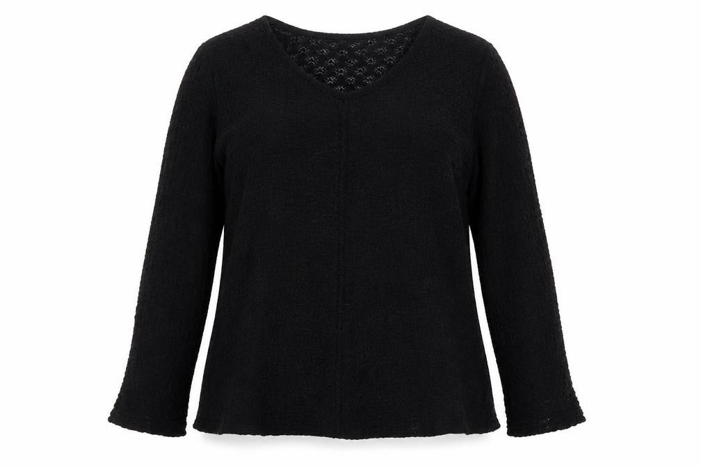 Savida Women’s Black Lace Long Sleeve Blouse Size 20