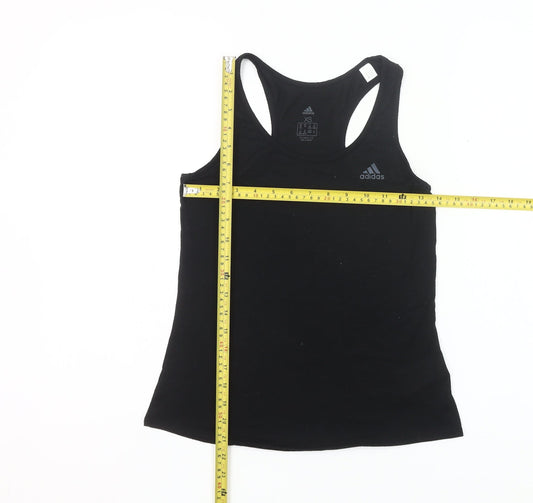 Adidas Womens Black XS Racerback Tank Top Climalite Gym Training